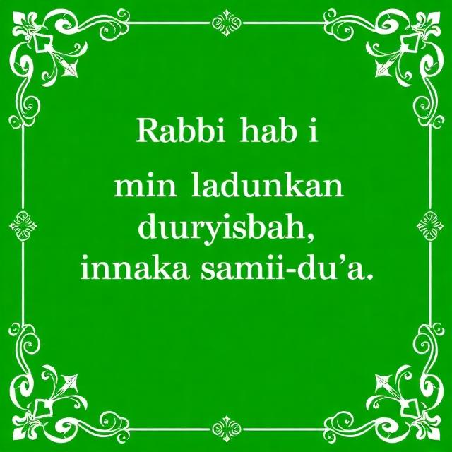 dua for pious and obedient child